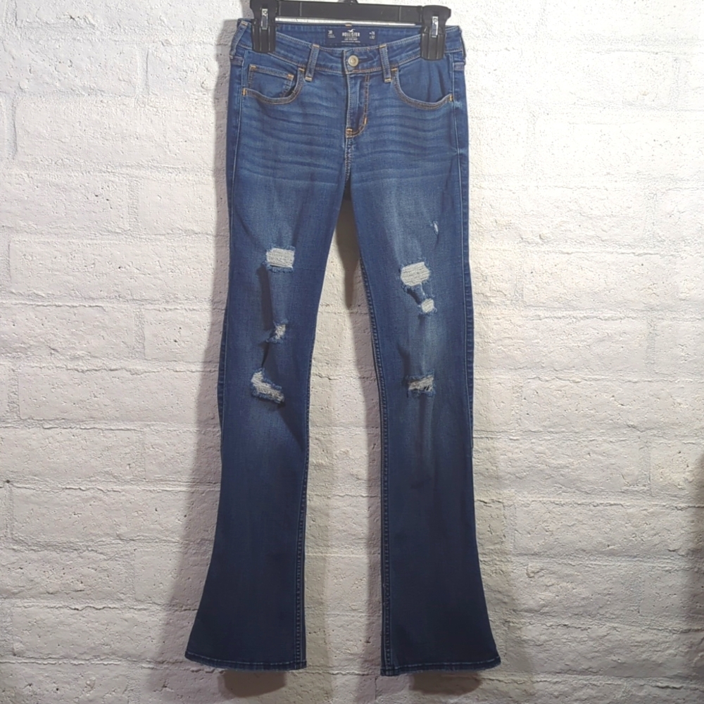 Hollister Low-Rise Boot Cut Jeans 3R - Picture 3 of 9